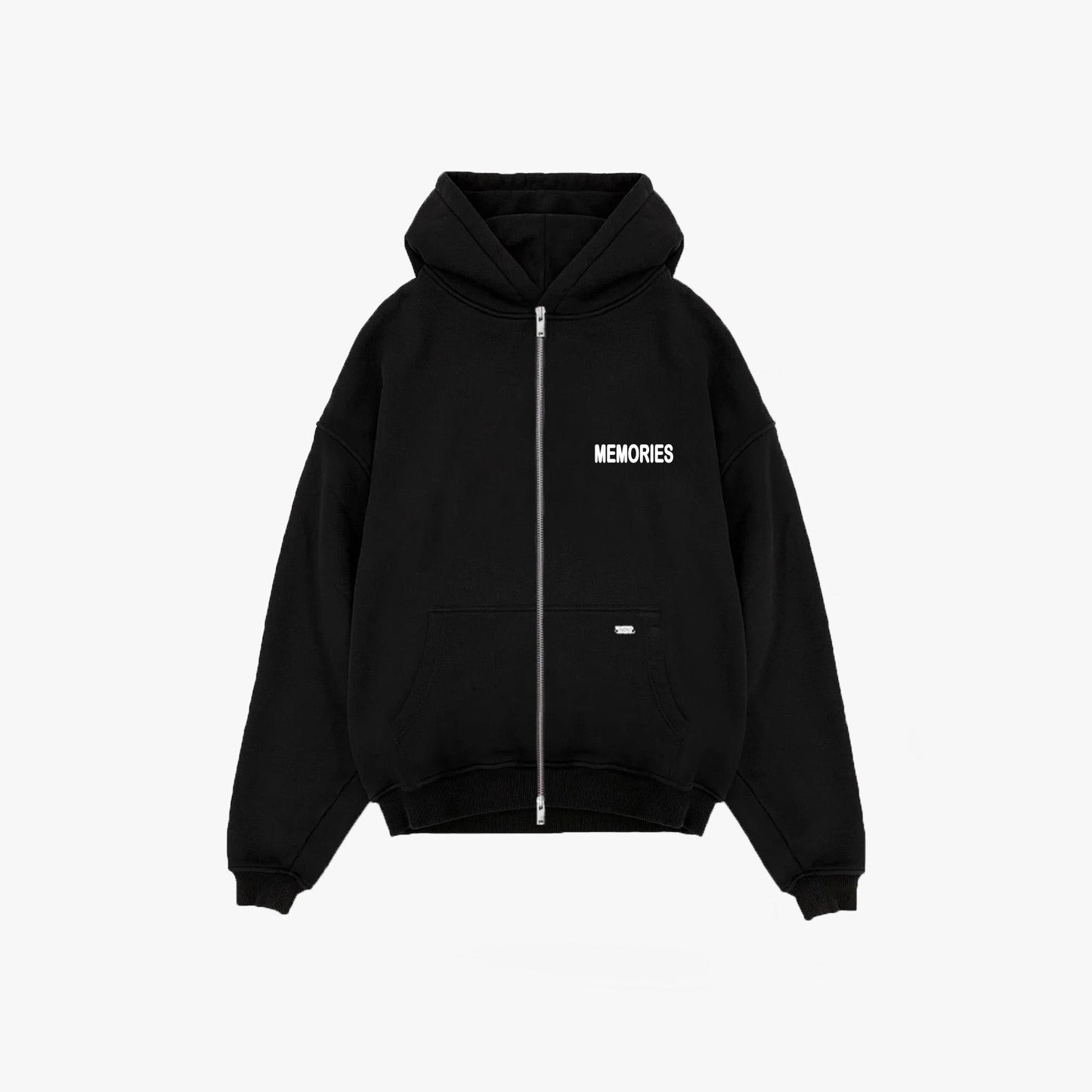 BREKFAST IN PARIS ZIP HOODIE - BLACK