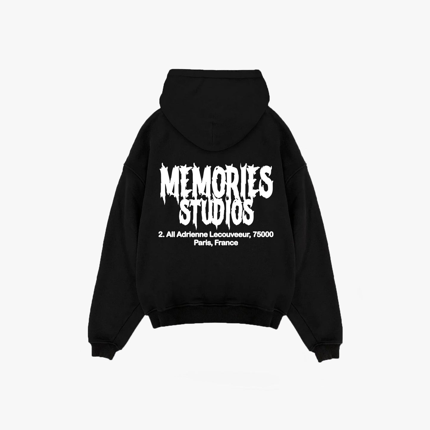 BREKFAST IN PARIS ZIP HOODIE - BLACK