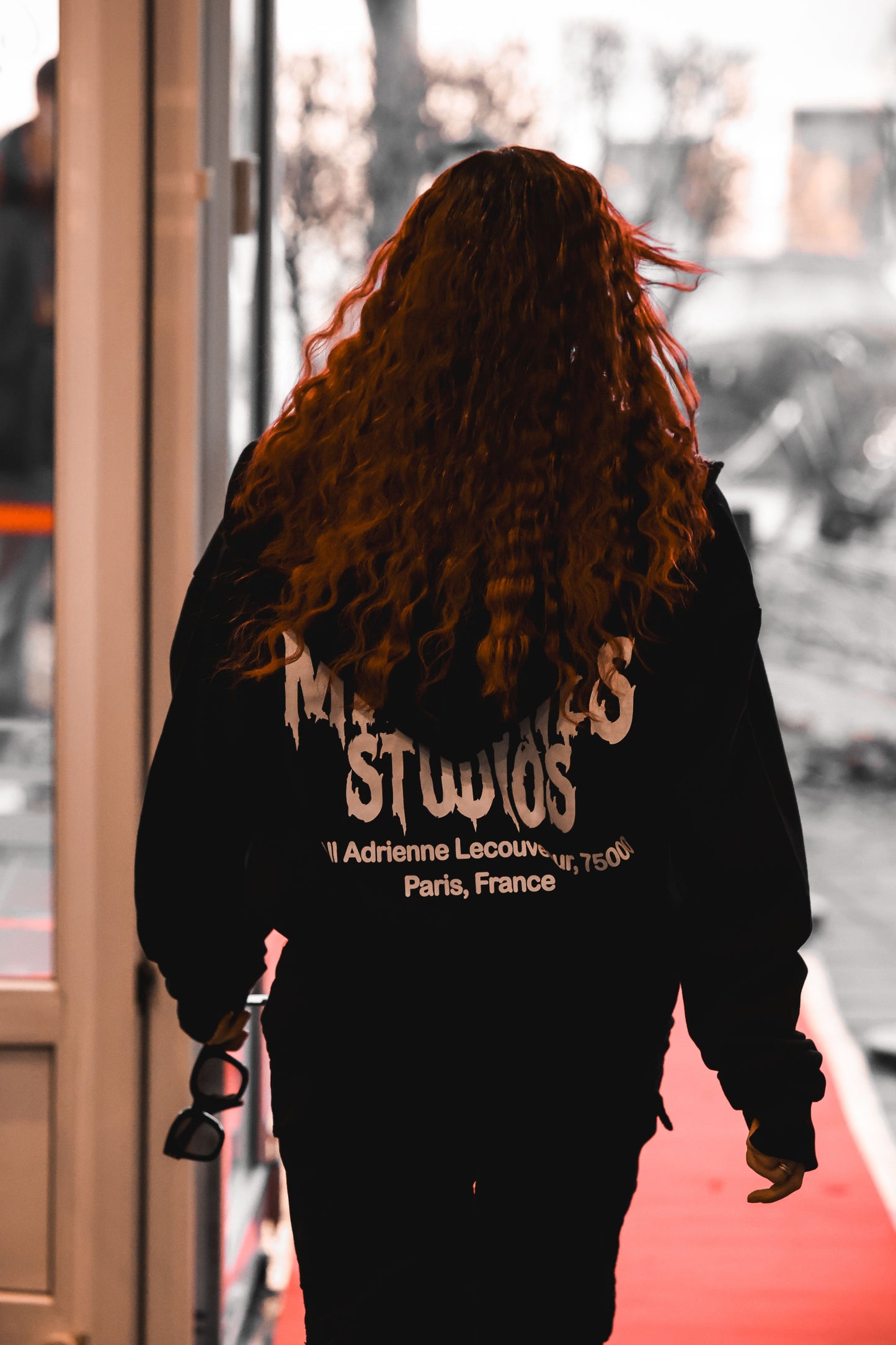 BREKFAST IN PARIS ZIP HOODIE - BLACK