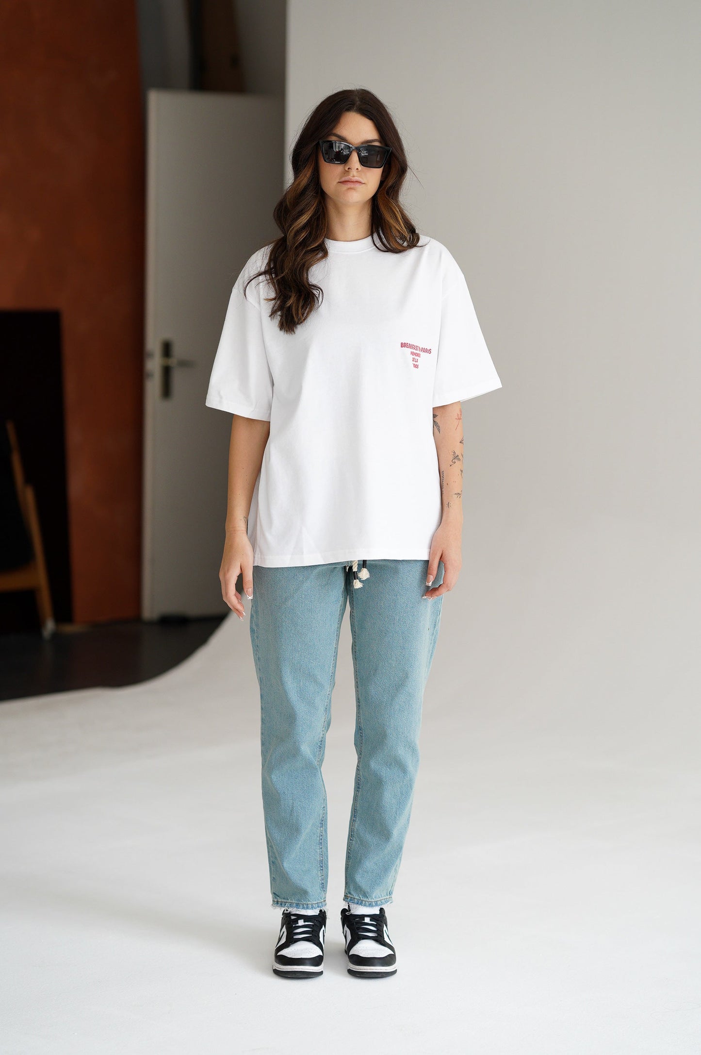 CALL FOR ROOM SERVICE TEE - FLAT WHITE