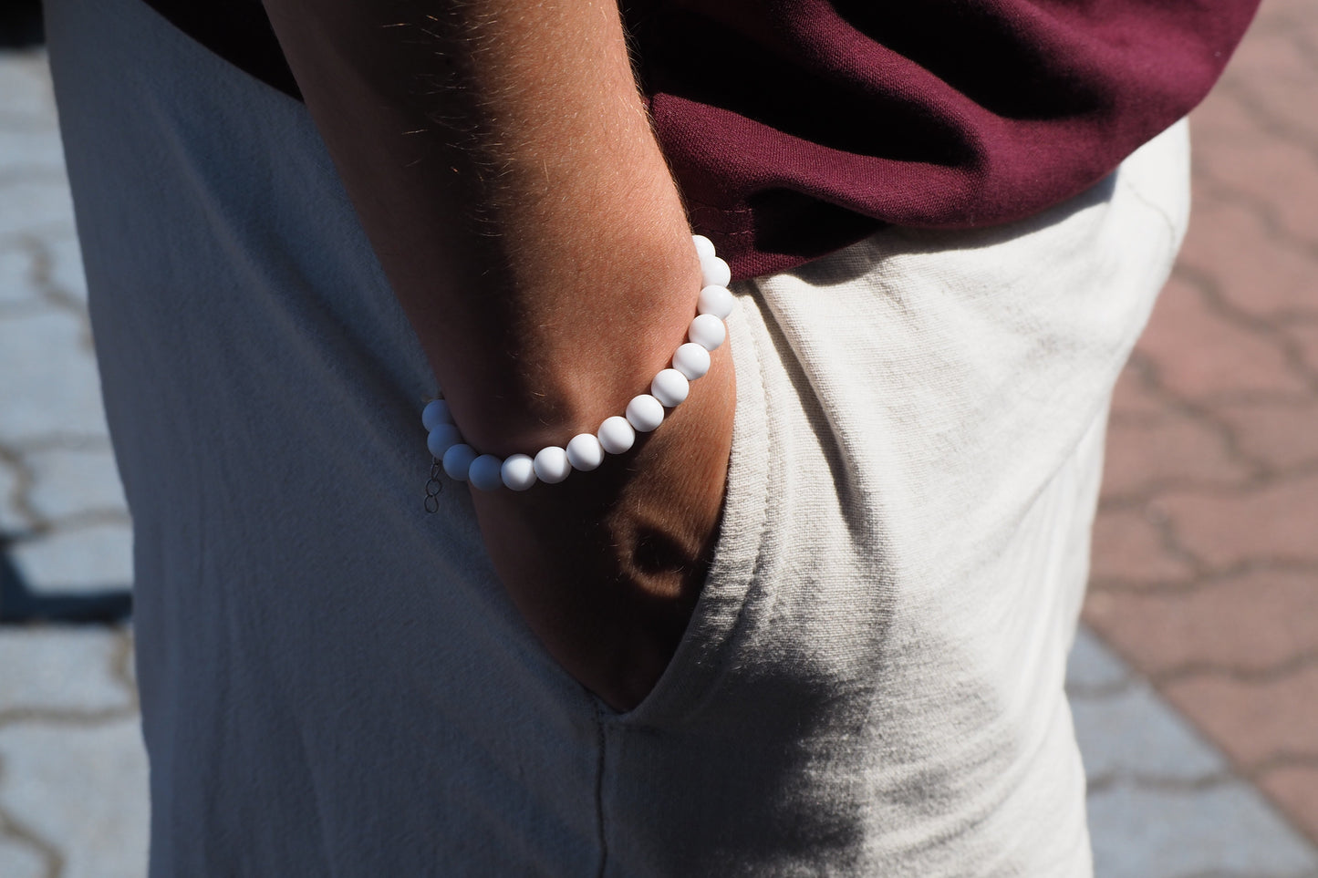 MATTE ACRYL PERLEN KETTE