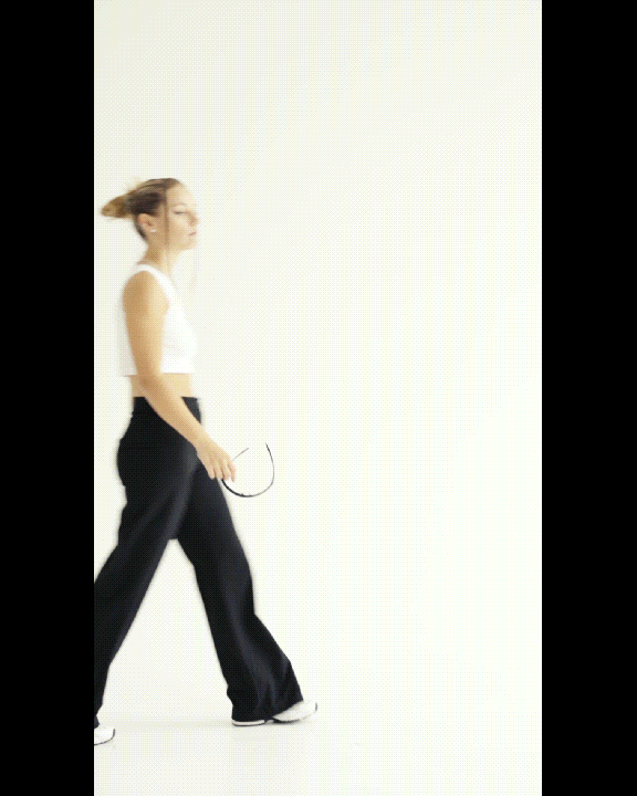ELYSIAN CROP TOP - BLACK LOGO