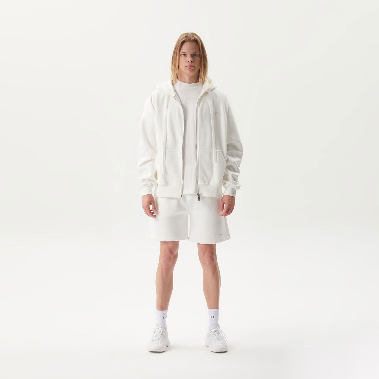 ZIP Hoodie Weiß Unisex - No1You