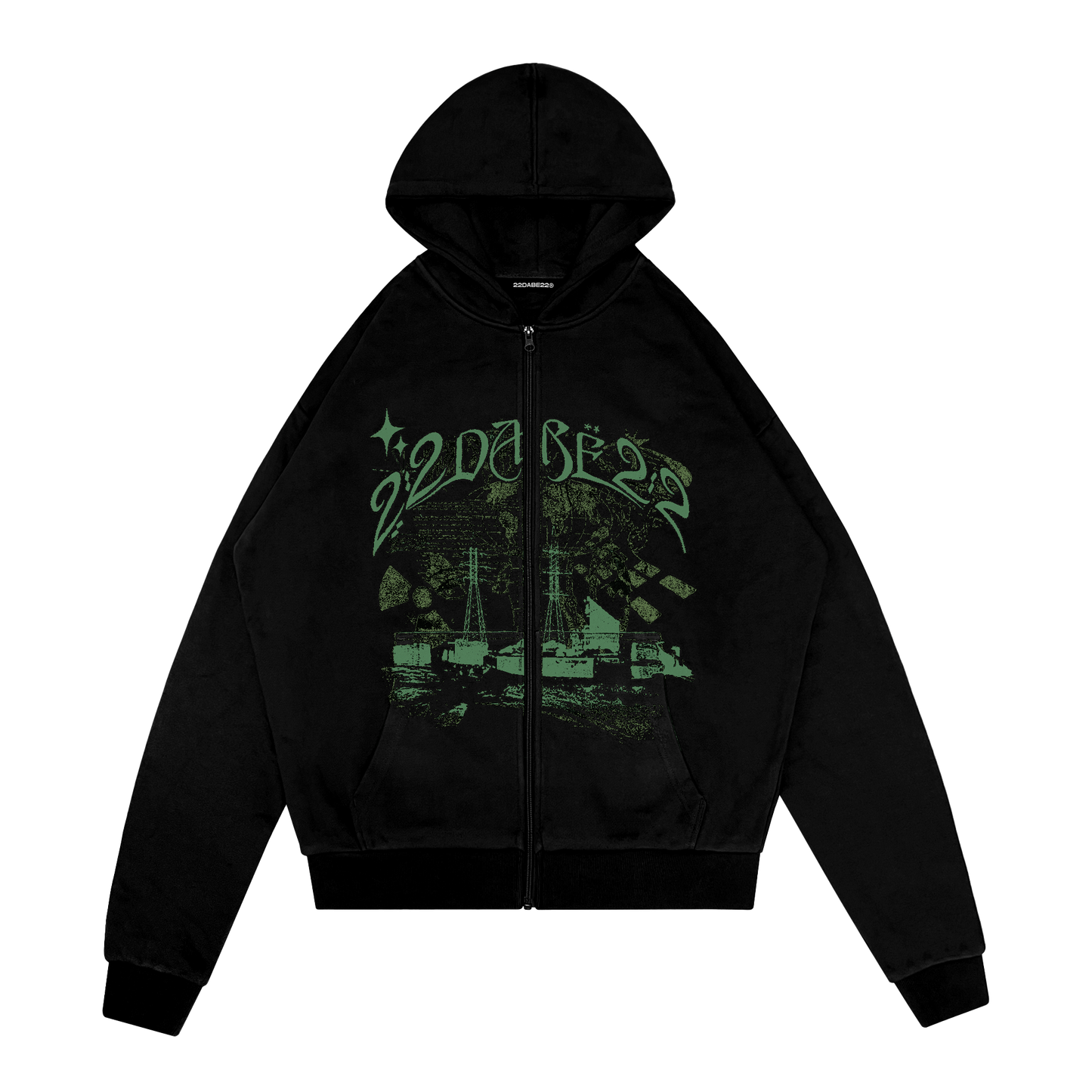 Zip Jacket Basic Atomic Design Black