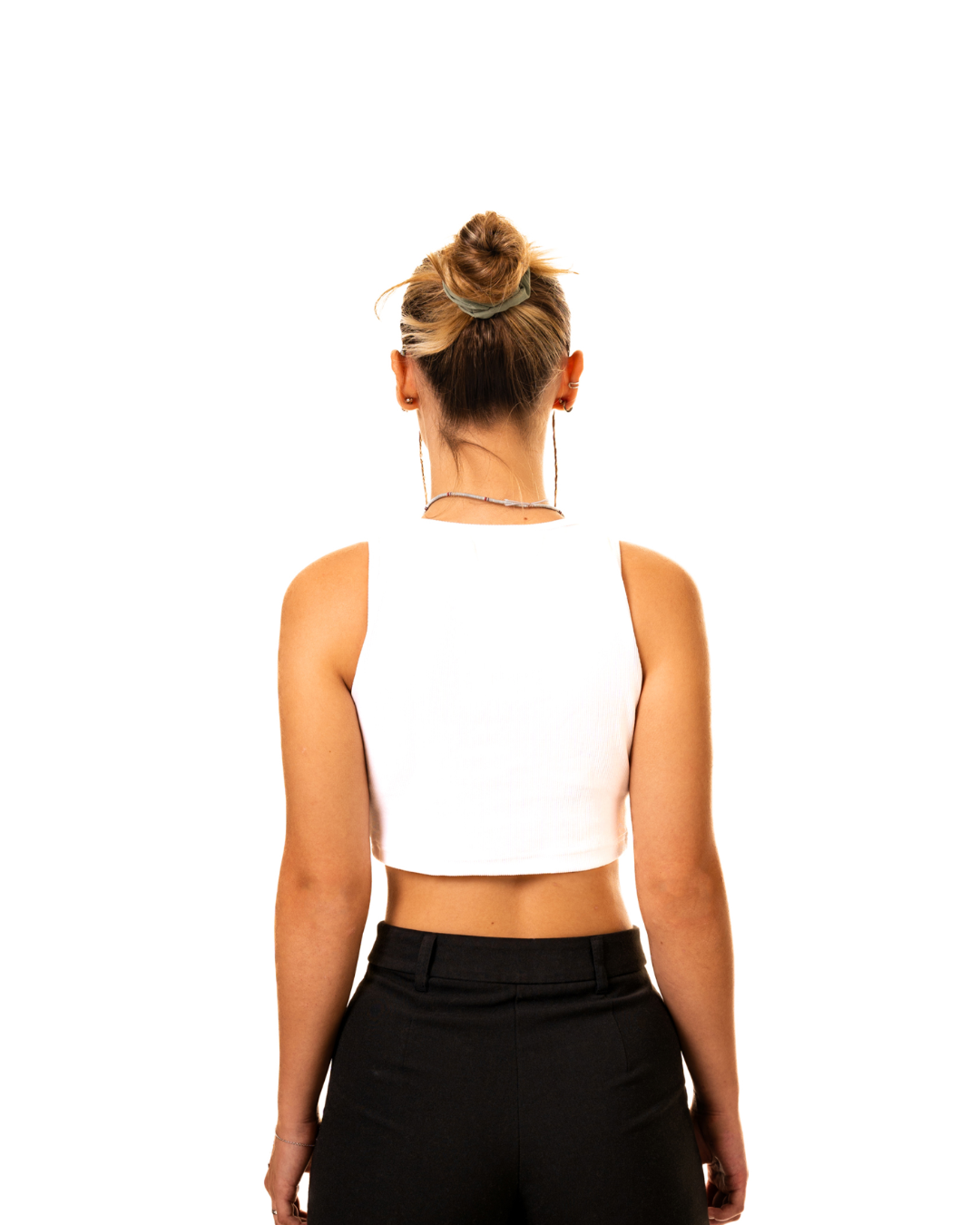 ELYSIAN CROP TOP - HOT PINK LOGO