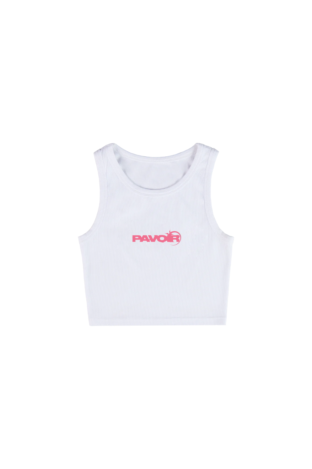 ELYSIAN CROP TOP - HOT PINK LOGO