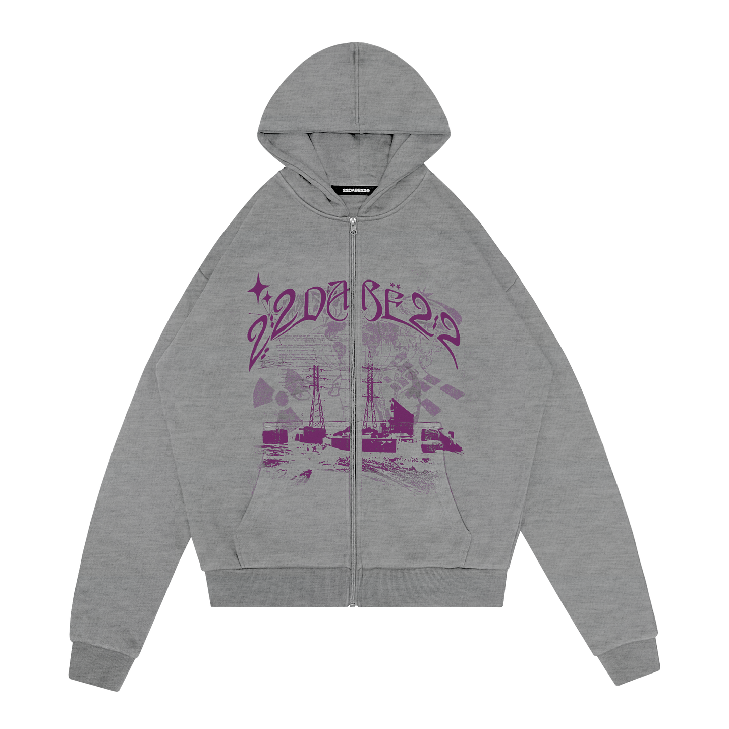 Zip Jacket Basic Atomic Design Heather Grey