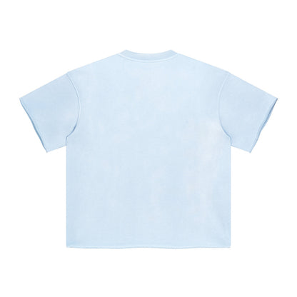 T-Shirt Premium Washed Basic Baby Blue