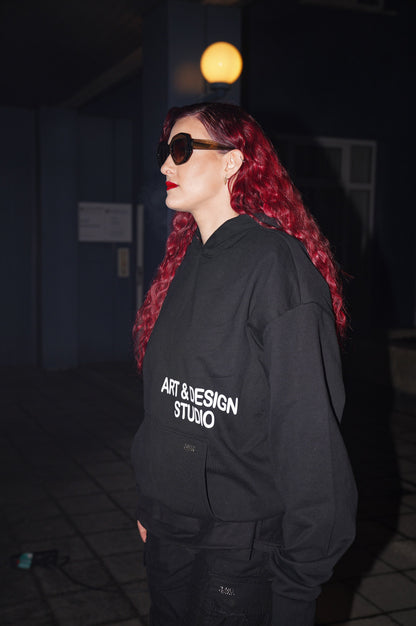ART & DESIGN HOODIE - BLACK