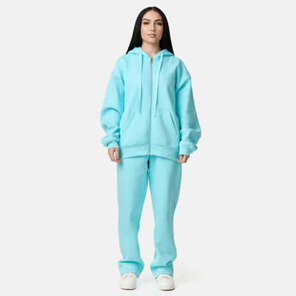 ZIP Hoodie Babyblau Unisex