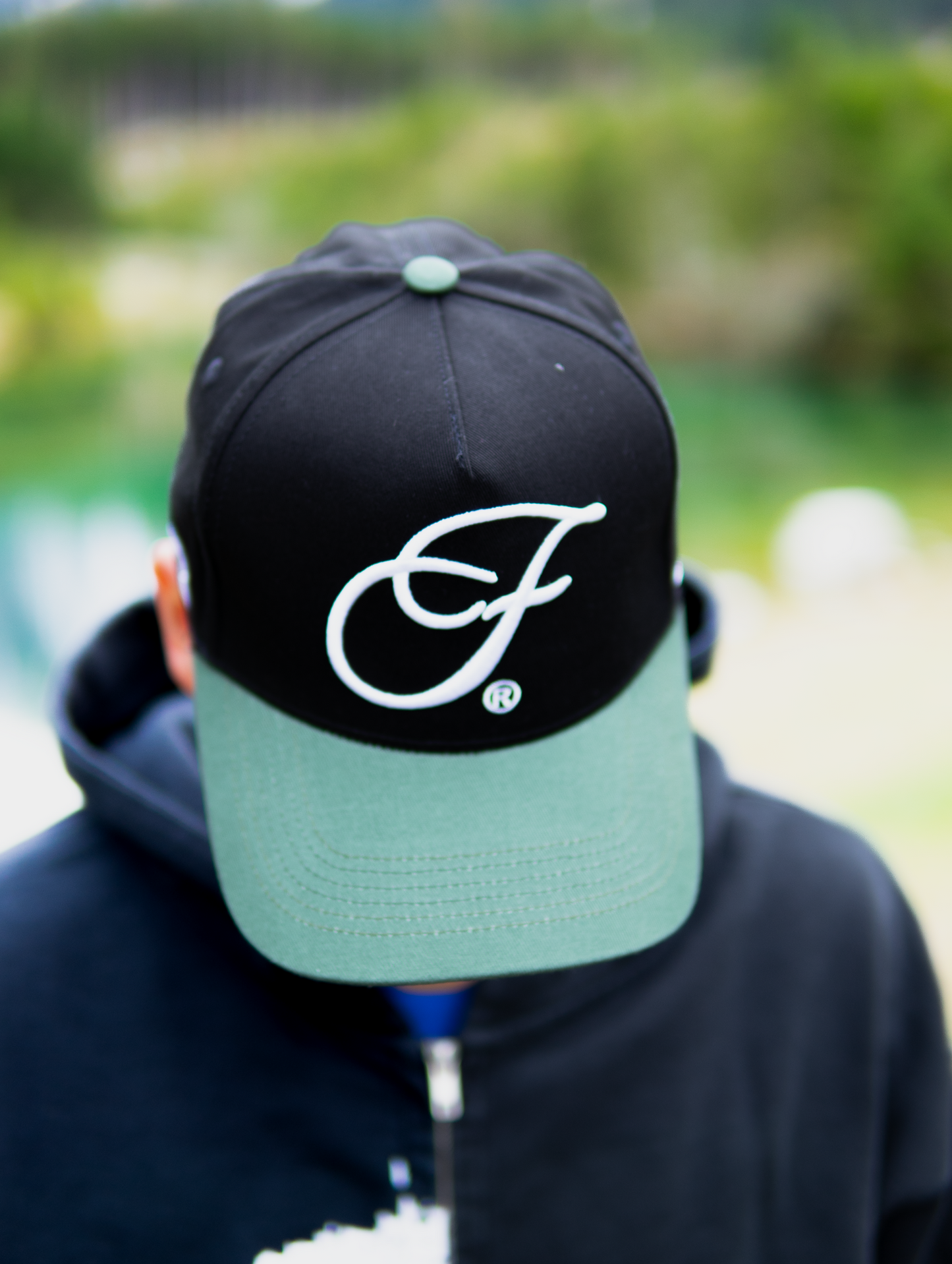 Initial Baseball Cap - Grün/Weiß