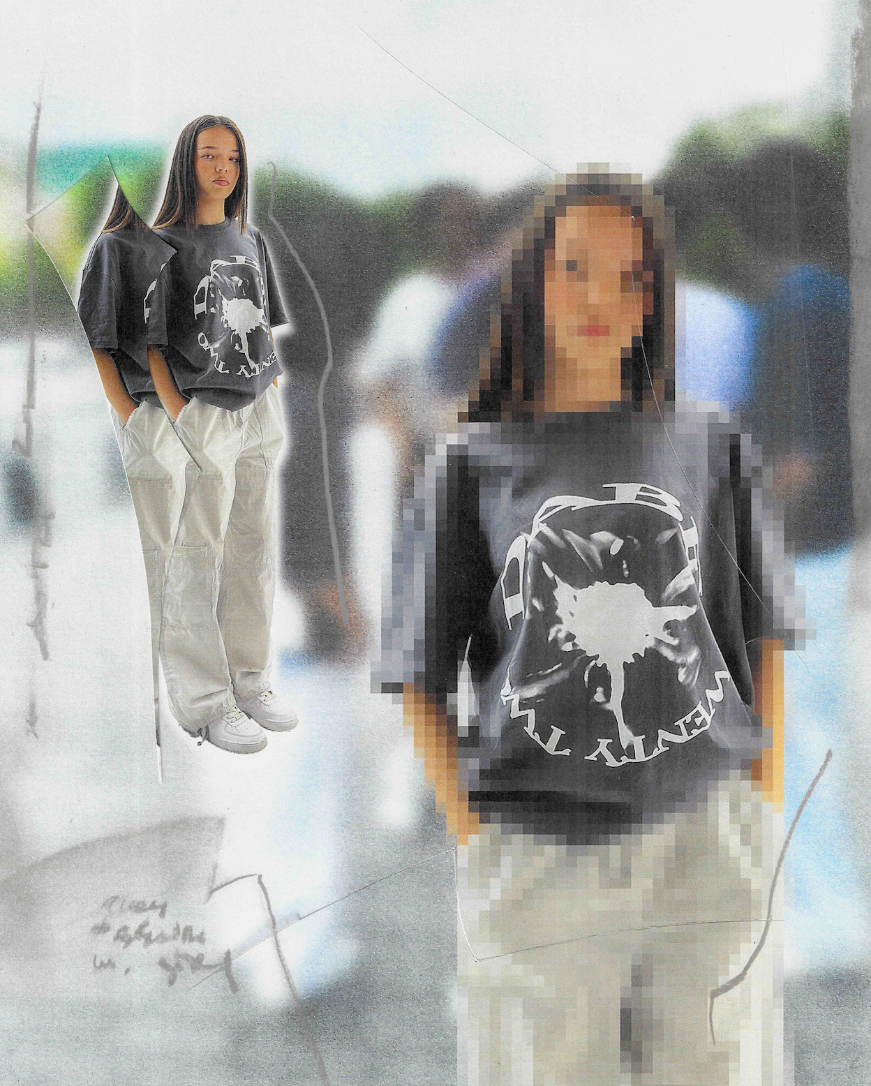 T-shirt Dark Grey Strobe