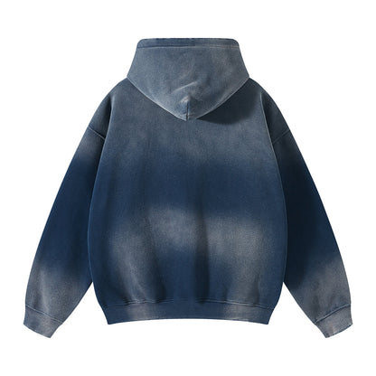 Hoodie Washed Basic Navy
