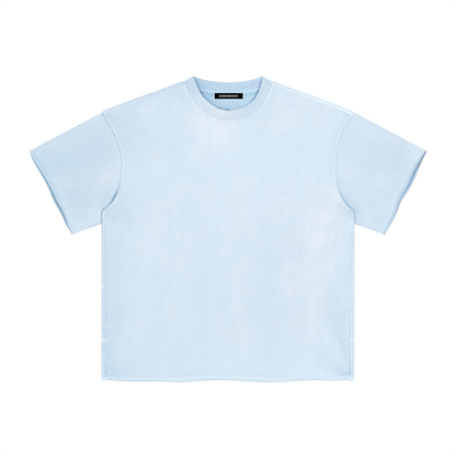 T-Shirt Premium Washed Basic Baby Blue