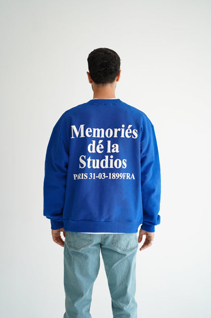 BREAKFAST IN PARIS SWEATER - COBALT