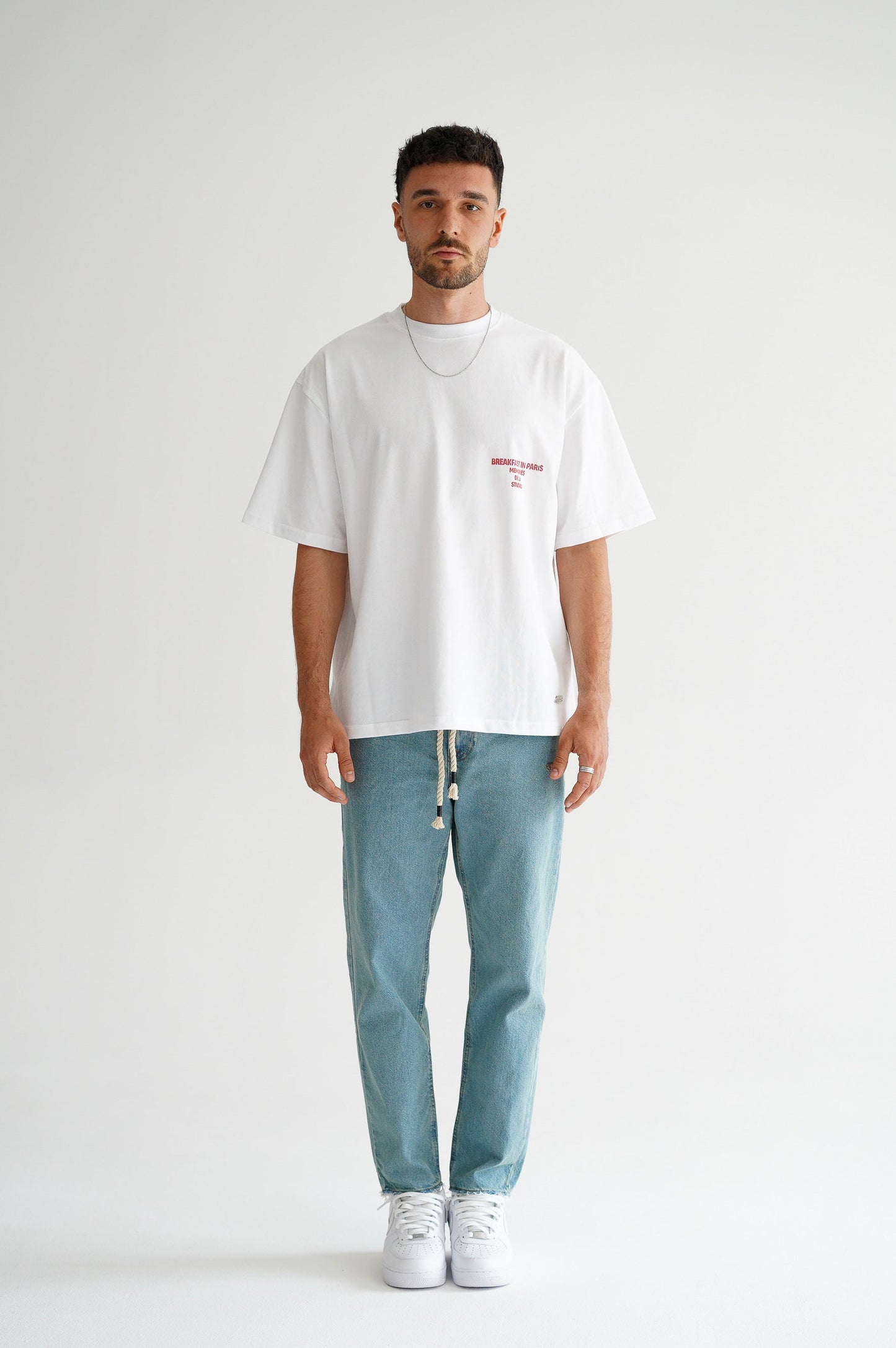 CALL FOR ROOM SERVICE TEE - FLAT WHITE