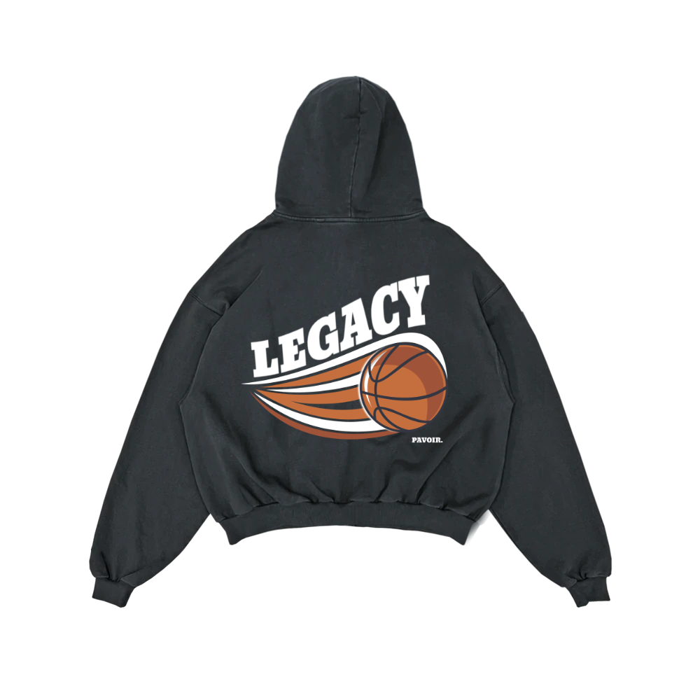 LEGACY ZIPPER STONEWASHED BLACK