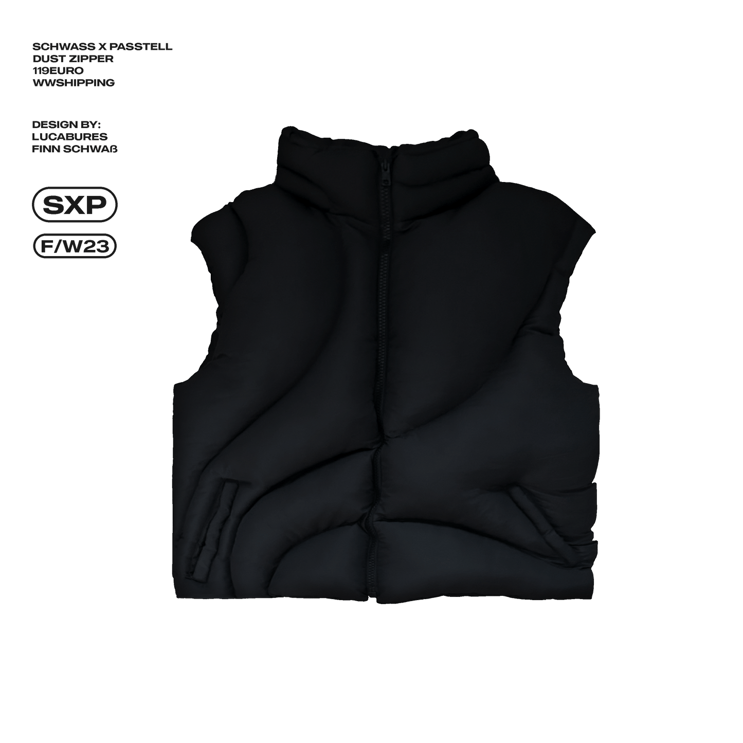 OCEAN WAVE PUFFER VEST