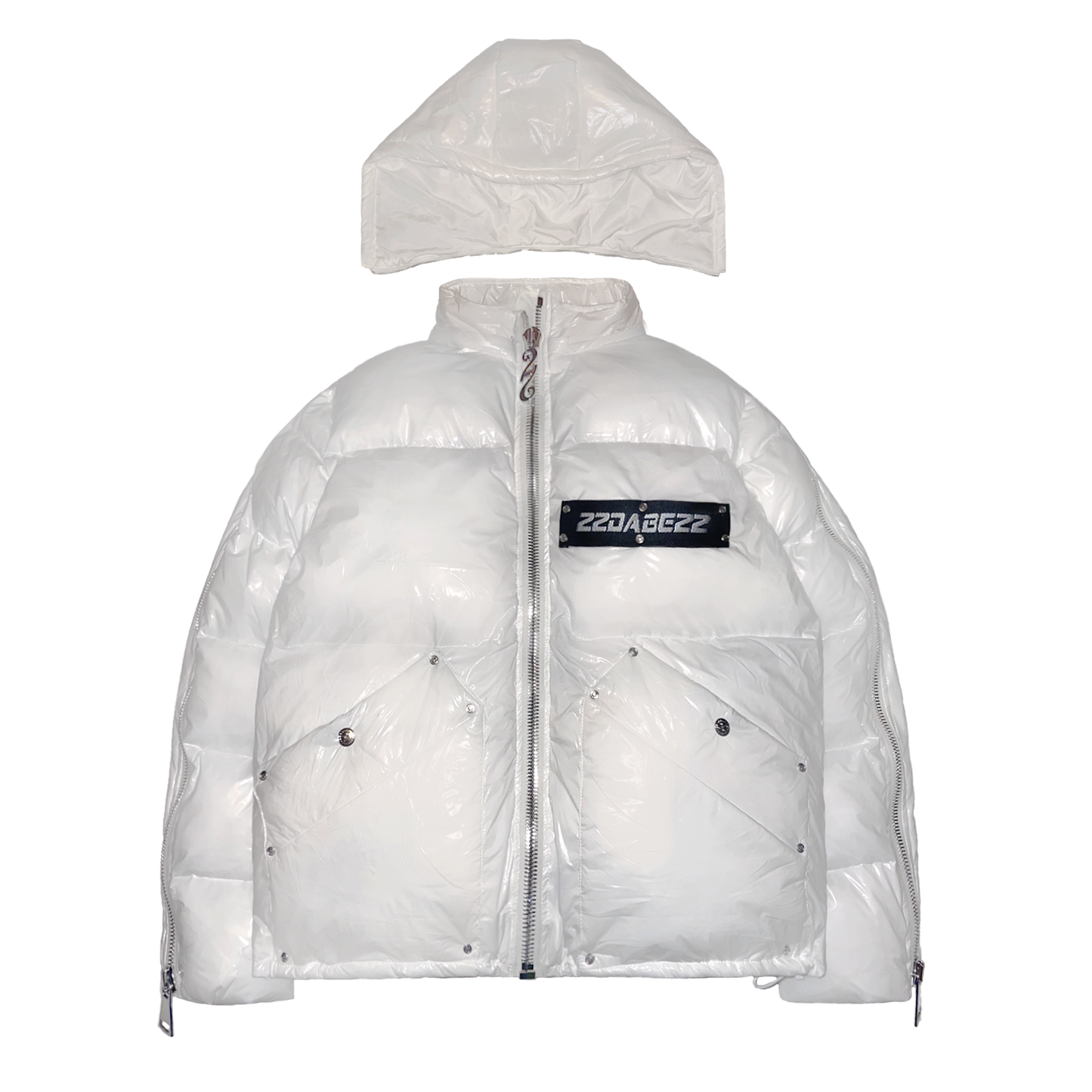 Puffer Jacket White 22 by 22DABE22 – Featurement