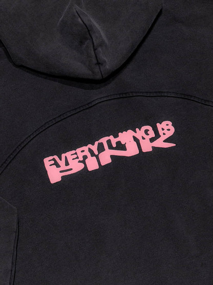 EVERYTHING IS PINK ZIP HOODIE