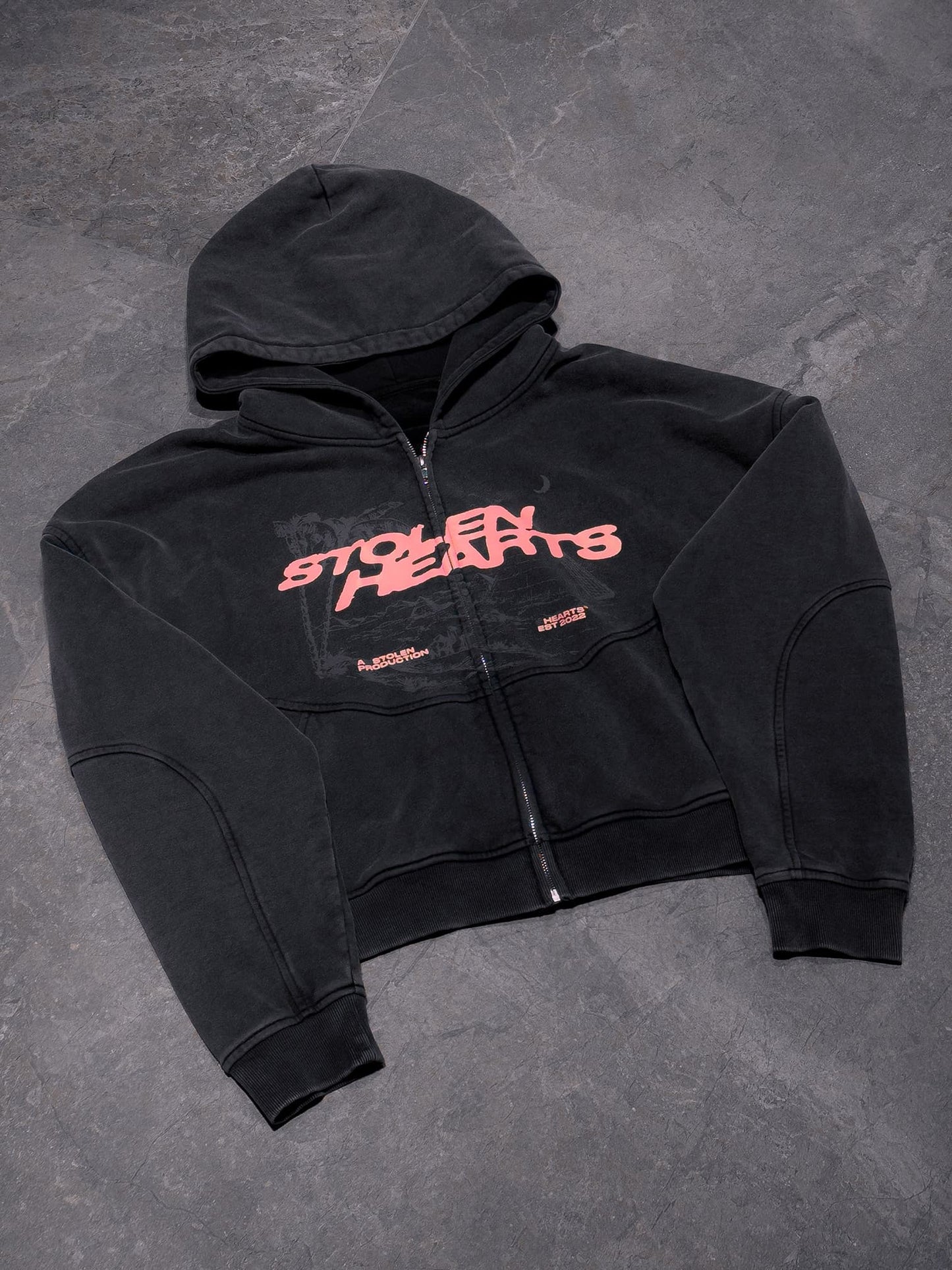 EVERYTHING IS PINK ZIP HOODIE