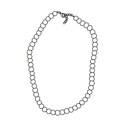 MATTE ACRYL PERLEN KETTE