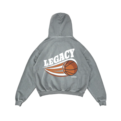 LEGACY OVERSIZE HOODIE STONEWASHED GREY
