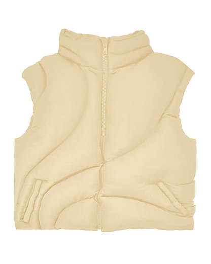 DESERT OCEAN WAVE PUFFER VEST